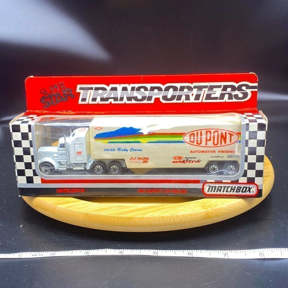 1993 DuPont #99 racing 1:64 scale limited addition semi rig NIOB by Matchbox